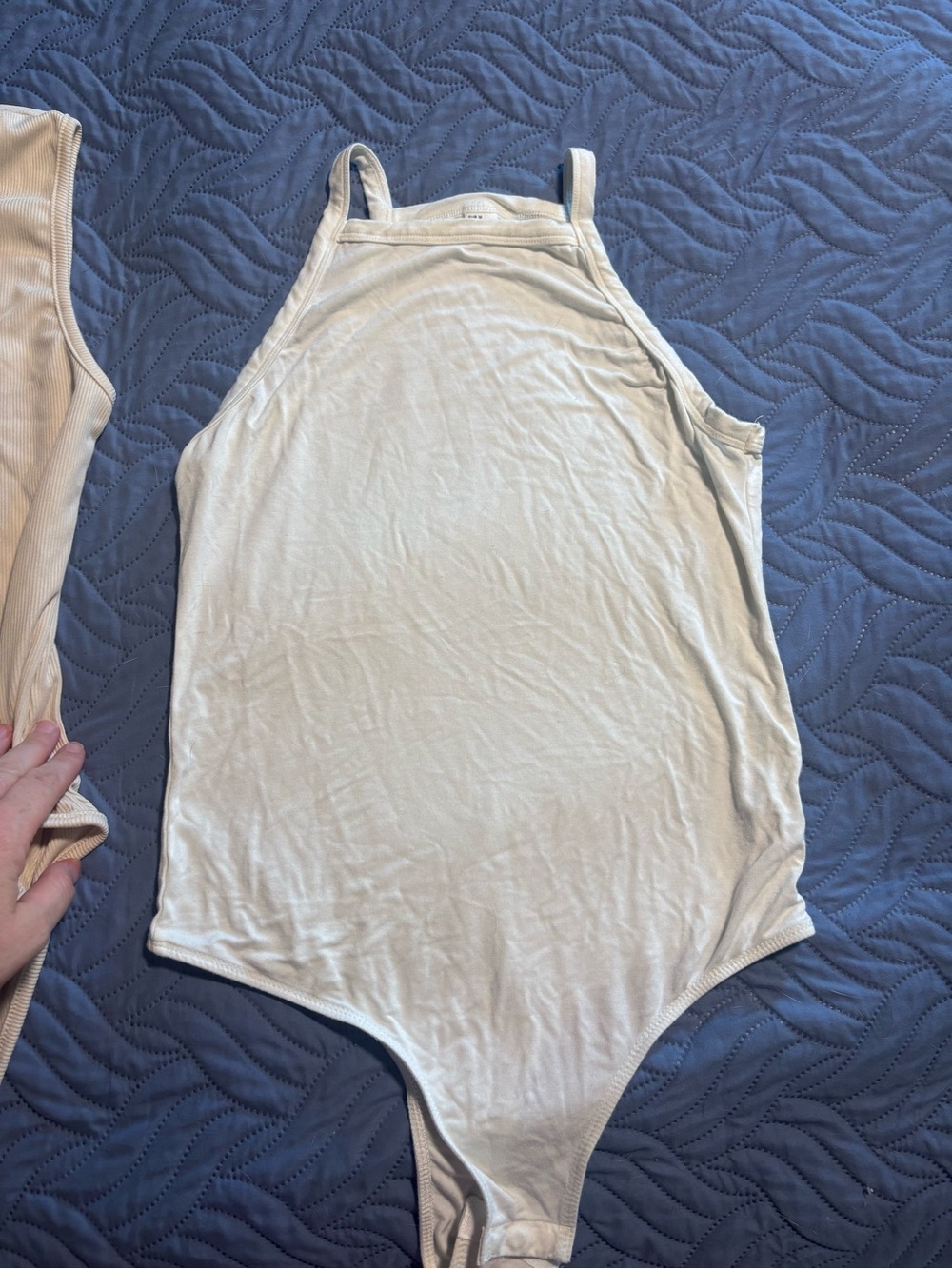 High-Neck White Women’s Bodysuit